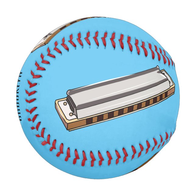 Pelota De Béisbol Ilustracion personalizado de Harmonica (Anverso izquierdo)