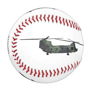 Pelota De Béisbol Ilustracion personalizado de helicóptero del ejérc