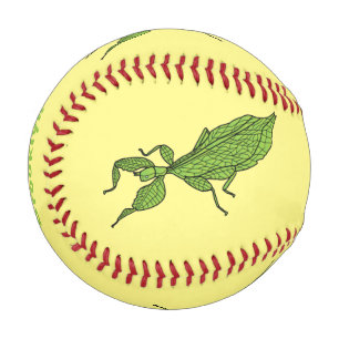 Pelota De Béisbol Ilustracion personalizado de insectos de hoja verd