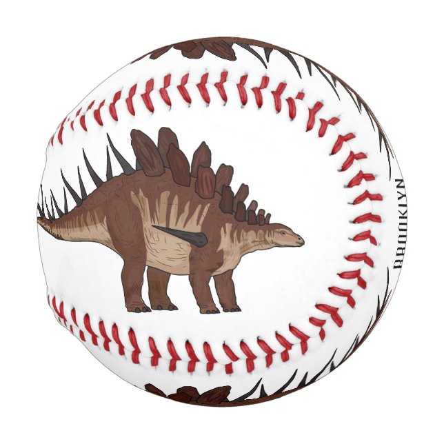 Pelota De Béisbol Ilustracion personalizado de Kentrosaurus (Anverso derecho)