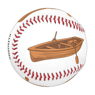 Pelota De Béisbol Ilustracion personalizado de lancha dorada