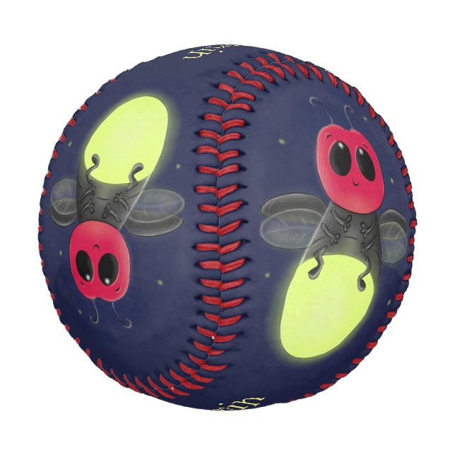 Pelota De Béisbol Ilustracion personalizado de luciérnaga de bichos  (Angular)