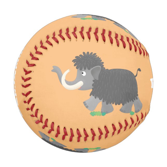 Pelota De Béisbol Ilustracion personalizado de mamut torpe (Anverso izquierdo)