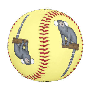 Pelota De Béisbol Ilustracion personalizado de marmoset común