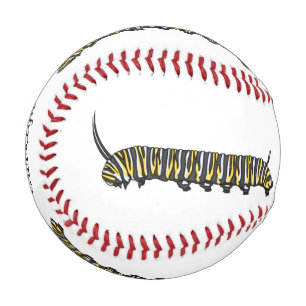 Pelota De Béisbol Ilustracion personalizado de oruga monarca