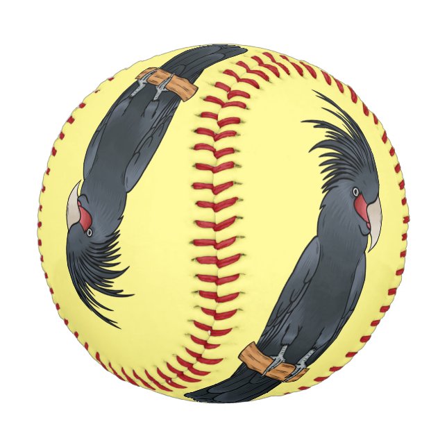Pelota De Béisbol Ilustracion personalizado de pájaro de la cacatúa  (Angular)