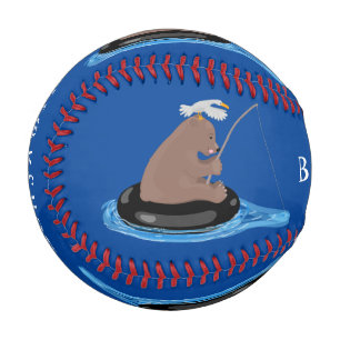 Pelota De Béisbol Ilustracion personalizado de pesca de cachorro de