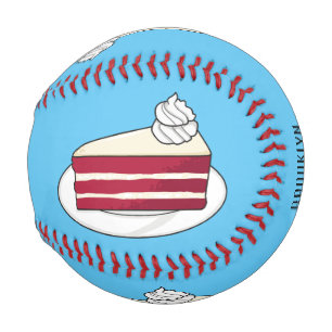 Pelota De Béisbol Ilustracion personalizado de tarta de terciopelo r