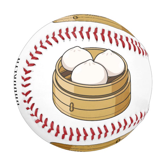 Pelota De Béisbol Ilustracion personalizado Dim sum (Anverso izquierdo)
