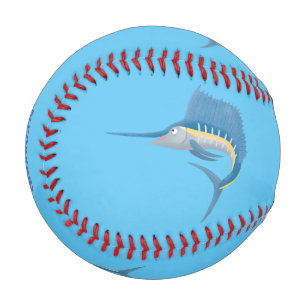 Pelota De Béisbol Ilustracion personalizado divertido de pez espada