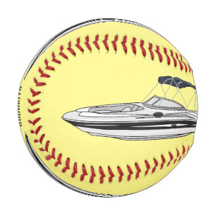 Pelota De Béisbol Ilustracion personalizado en motocicleta