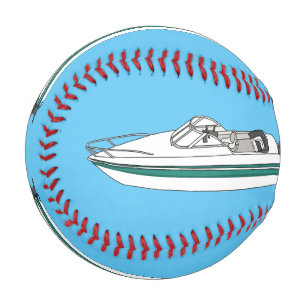Pelota De Béisbol Ilustracion personalizado en motocicleta