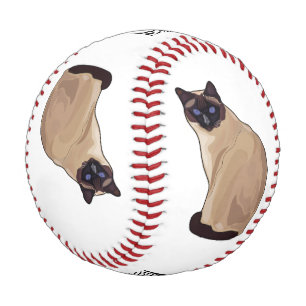 Pelota De Béisbol Ilustracion personalizado siamés