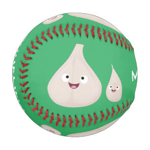 Pelota De Béisbol Ilustracion vegetal de personalizado de ajo dulce