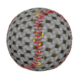 Pelota De Béisbol Imagen amarilla bajo placas grises, cuadrados oblo