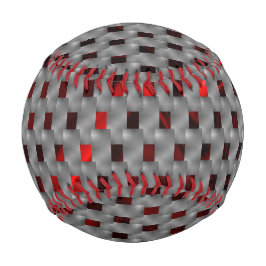 Pelota De Béisbol Imagen roja bajo placas grises, formas rectangular