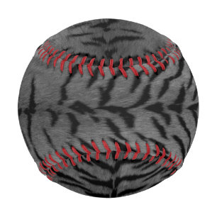 Pelota De Béisbol Impresión de la piel del tigre gris