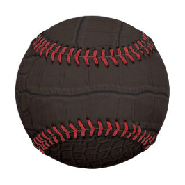 Pelota De Béisbol Impresión de piel de cocodrilo marrón