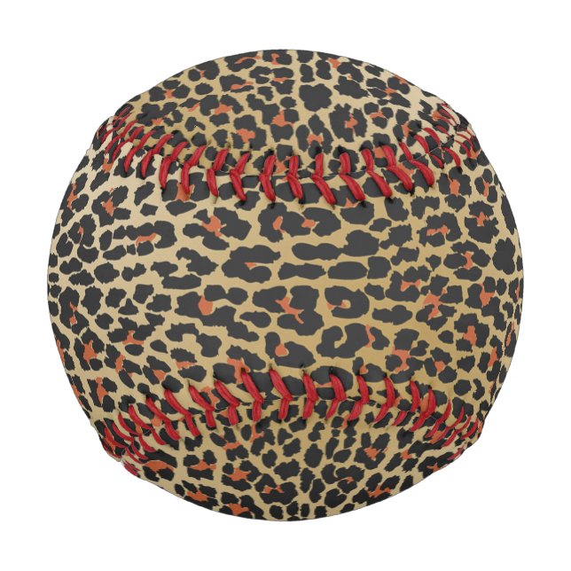Pelota De Béisbol Impresión de piel de leopardo (Anverso)