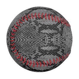 Pelota De Béisbol Impresión de piel de serpiente gris