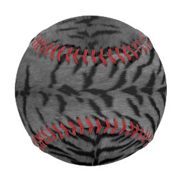 Pelota De Béisbol Impresión de piel de tigre gris