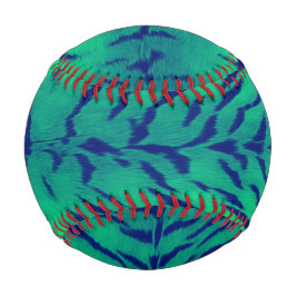 Pelota De Béisbol Impresión de piel de tigre verde menta