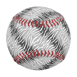 Pelota De Béisbol impresión de tigre en blanco y negro