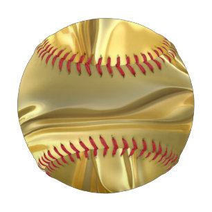 Pelota De Béisbol Impresión digital de oro líquido