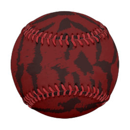 Pelota De Béisbol Impresión digital de tigre rojo