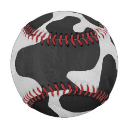 Pelota De Béisbol Impresión en blanco y negro de vaca