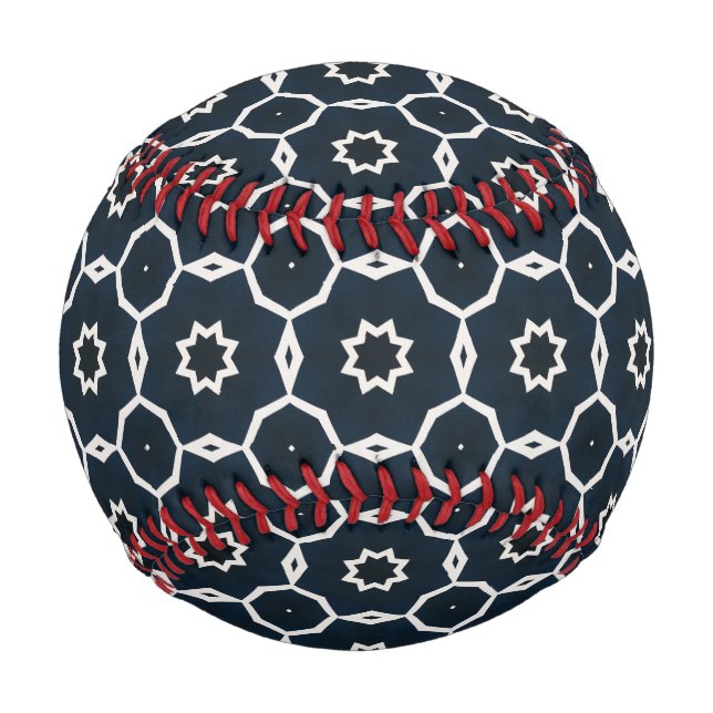 Pelota De Béisbol Impreso geométrico (Reverso)