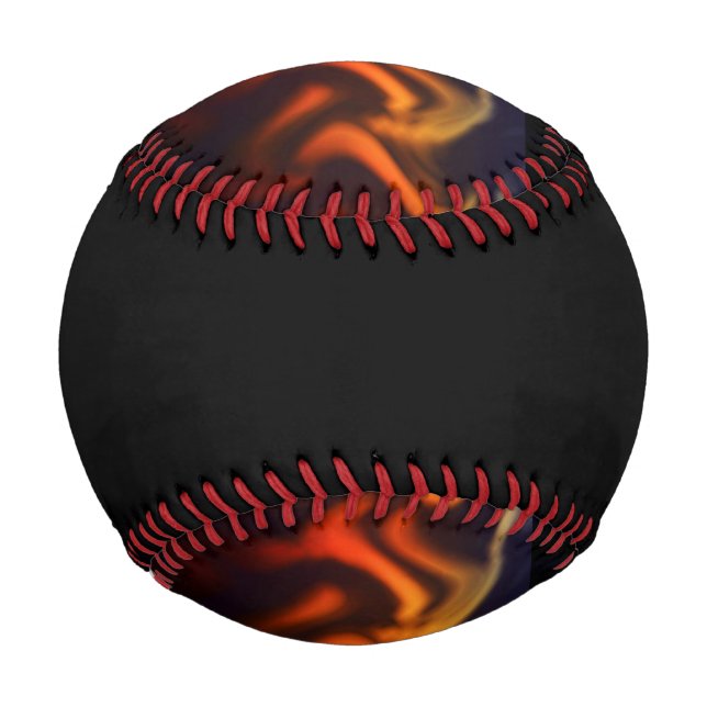 Pelota De Béisbol Incendio - Béisbol-Diseño 1 (Reverso)