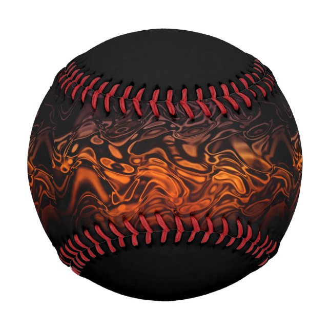 Pelota De Béisbol Incendio - Béisbol-Diseño 3 (Anverso)