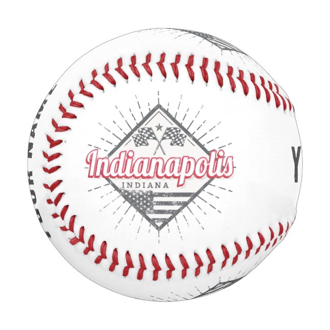 Pelota De Béisbol Indianapolis City Indiana Estados Unidos (Anverso izquierdo)