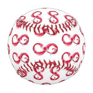 Pelota De Béisbol Infinito con vino Rojo