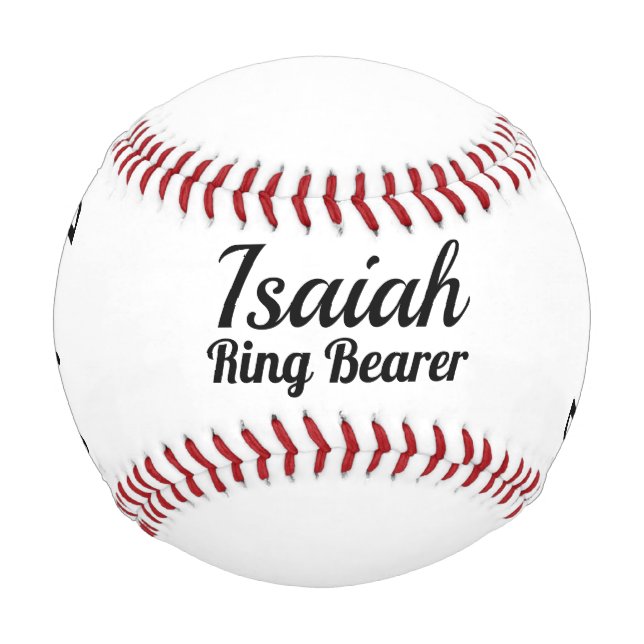 Pelota De Béisbol Invitación de portador de anillo - Béisbol persona (Anverso)