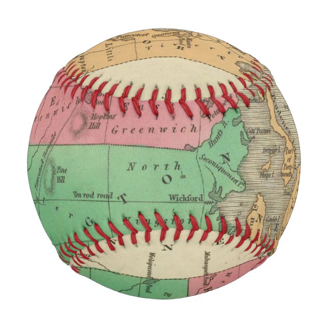 Pelota De Béisbol Isla Rhode 6 (Anverso)