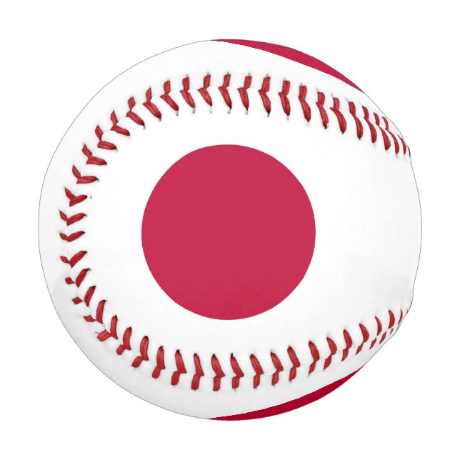 Pelota De Béisbol Japón - Bandera japonesa - Hinomaru (Anverso izquierdo)