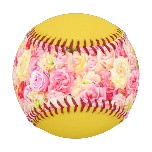 Pelota De Béisbol Jardín de rosas (Anverso)