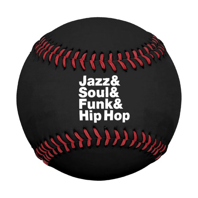 Pelota De Béisbol Jazz y Soul y Funk & Hip Hop (Anverso)