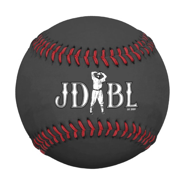 Pelota De Béisbol JDBL Béisbol Negro (Anverso)