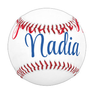 Pelota De Béisbol jefa minimalista simple agregar nombre texto image