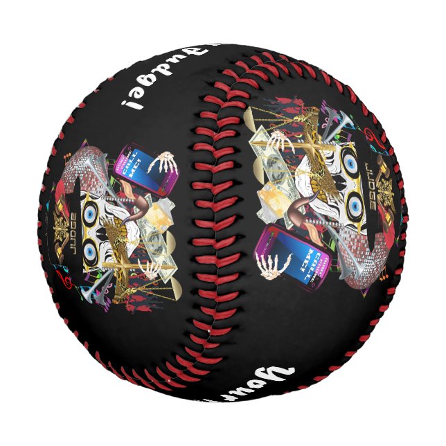 Pelota De Béisbol ¡Juez del Mardi Gras de Béisbol! (Angular)