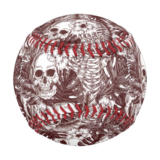 Pelota De Béisbol Jungla Skulls Béisbol (Anverso)