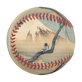 Pelota De Béisbol Katsushika Hokusai - Muchacho viendo el Monte Fuji