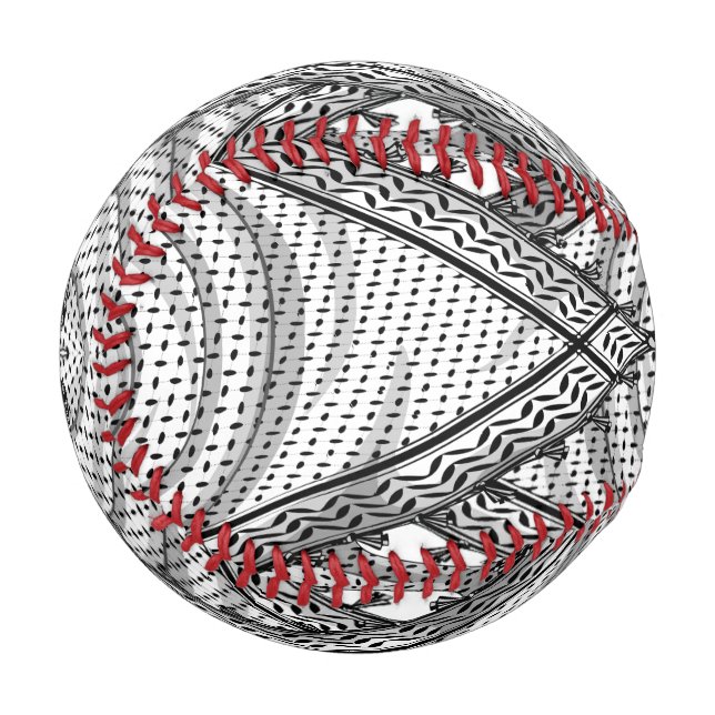 Pelota De Béisbol Keffiyeh palestino Scarf tejido tradicional (Anverso izquierdo)