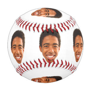 Pelota De Béisbol La cara divertida de los personalizados corta a lo