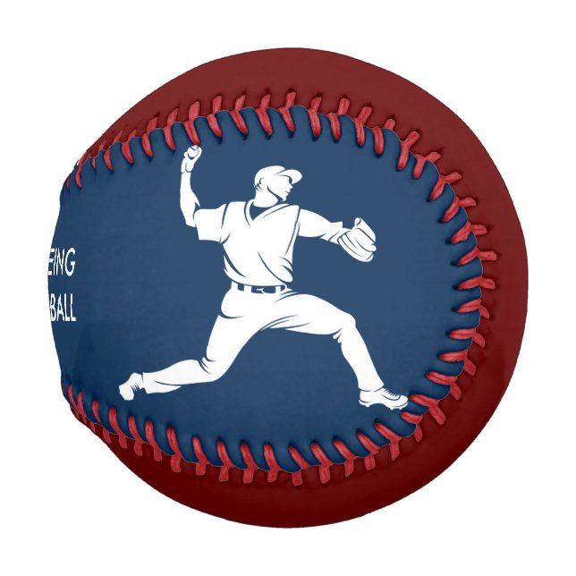 Pelota De Béisbol La felicidad es el béisbol (Anverso derecho)