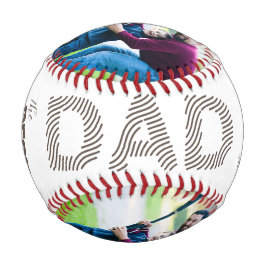 Pelota De Béisbol La Mejor Foto de Papá del Mundo, Día del Padre