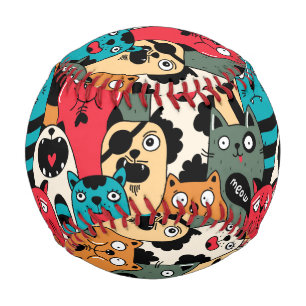 Pelota De Béisbol La multitud de gatos
